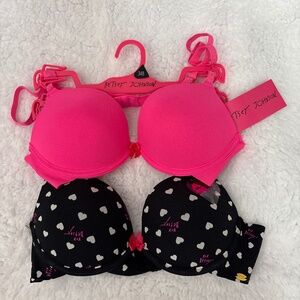 Betsey Johnson Push-up Bra Set-34B